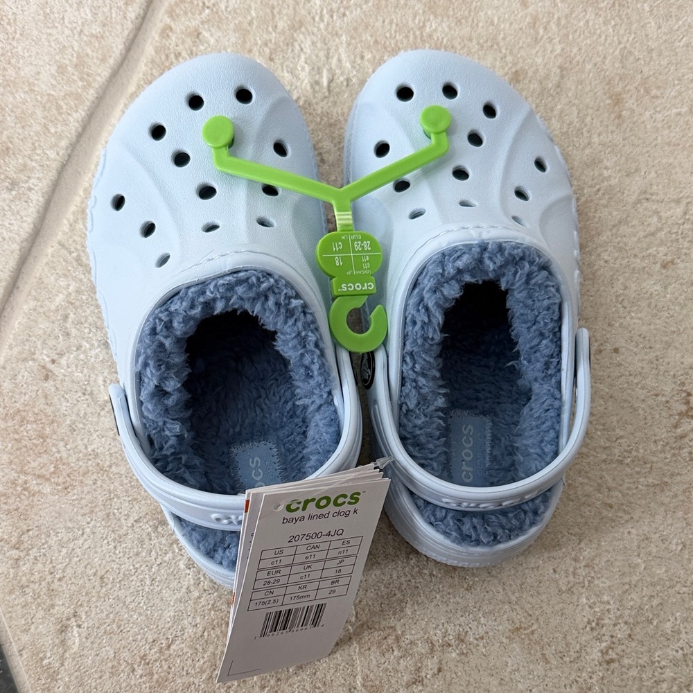 CROCS Kids' Baya Lined Clog